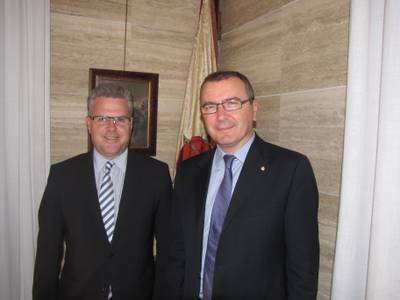 Reunió de col·laboració entre l’alcalde de Reus i l’alcalde de Salou