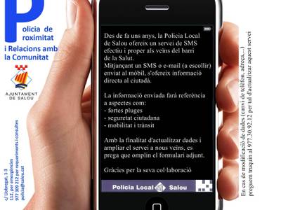Salou inicia una campanya per actualitzar el llistat de telèfons mòbils i e-mails dels veïns del barri de la Salut