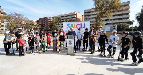 Salou obre les portes del nou skatepark, una reivindicació del jovent del municipi