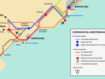 Salou obté la confirmació del Ministerio de Fomento que les obres del Corredor del Mediterrani es reprenen