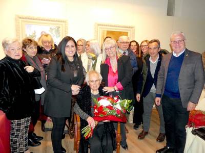 Salou ret homenatge a l’Angeleta Salceda García, la dona gran, en el marc de la Festa Major d’Hivern