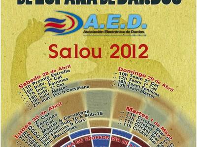 Salou, seu aquest cap de setmana del Xè campionat d’Espanya de dards