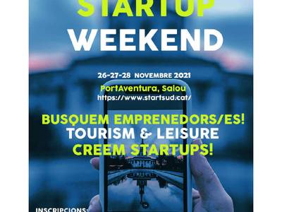 #SalouDigitalHub organitzarà el seu startup weekend a PortAventura World del 26 al 28 de novembre