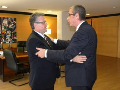 Trobada institucional entre l'alcalde de Salou i el de Tarragona