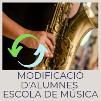 Modificació d'alumnes Escola Municipal de Música