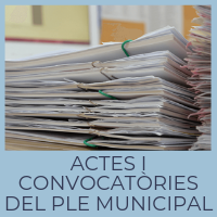 Actes i convocatòries del ple municipal