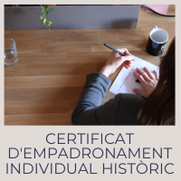 Certificat d'empadronament individual històric