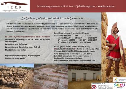 Visita al jaciment protohistòric de la Punta de "La Cella" - Català