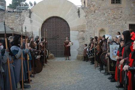 Salida del rey Jaume I y su séquito
