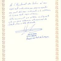 Lluis Badia, President del Port de Tarragona, 28-1-2000