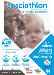 La quinta edición de Sosciathlon llega a Salou, este domingo, para recaudar fondos para la lucha contra el Alzheimer y la parálisis cerebral infantil