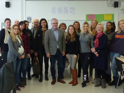El alcalde visita el Centro Atenea de formación permanente en Salou