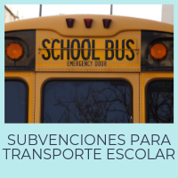 Subvenciones para transporte escolar
