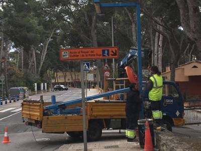 Salou afronta la recta final de las obras de renovación del alumbrado público en la Carretera de la Costa