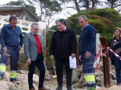 Se inician las obras de mejora y reordenación de la zona alrededor del Passatge Oromar hasta Cala Vinya