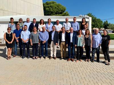 El alcalde de Salou, Pere Granados, mantiene una reunión de trabajo con el nuevo equipo de la Estación Náutica