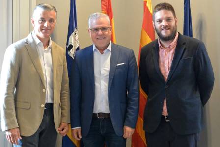El alcalde de Salou y presidente del Patronat de Turisme, Pere Granados, se reúne con el tour operador Anex Tour Spain