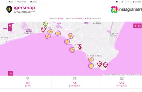 El Patronato Municipal de Turismo de Salou presenta su Igersmap
