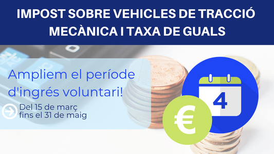 El Ayuntamiento de Salou amplía el período de ingreso voluntario del Impuesto de vehículos y de la tasa de vados