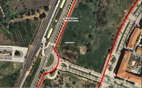 Salou prevé un espacio para aparcamiento junto a la futura estación de trenes Salou-PortAventura