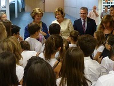 La consellera d’Ensenyament visita Salou amb motiu del Consell Escolar de Catalunya