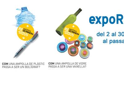 Salou conciencia sobre el reciclaje con la exposición "Residus materia de primera"