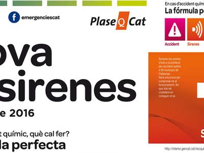 Prueba de las sirenas de riesgo químico en Salou mañana miércoles 13 de abril
