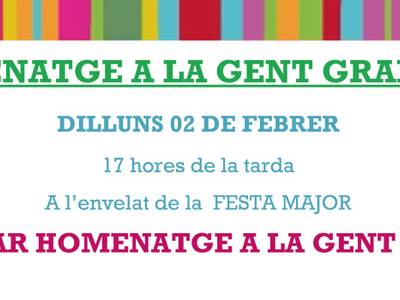 Acción Social homenajea un año más las personas mayores en la tradicional merienda de Fiesta Mayor