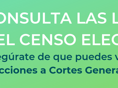 AVISO SOBRE LA CONSULTA DEL CENSO ELECTORAL