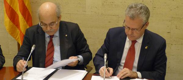 Ayuntamiento de Salou y Generalitat firman el convenio para financiar las obras de desvío y encauzamiento del barranco de Barenys