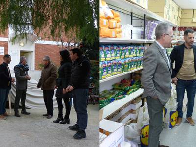 Cáritas y Eluzai reciben más de 500Kg de alimentos solidarios obtenidos en el día solidario del Parque Infantil de Navidad