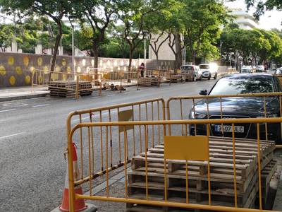 Comienzan los trabajos previos por las obras de la avenida Carles Buïgas