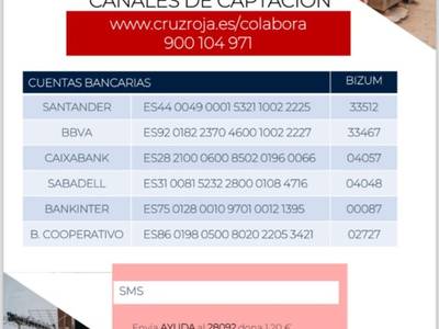 Cruz Roja, Cáritas y Eluzai lanzan campañas de ayuda por la DANA