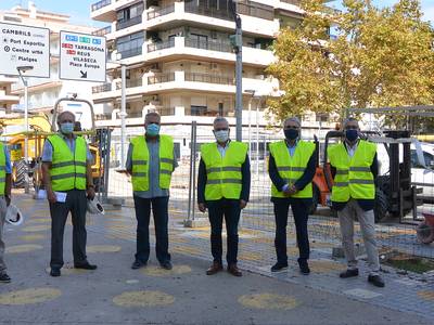 El alcalde de Salou asiste al arranque de las obras de Carles Buïgas, que mejorarán la calidad de vida de residentes y visitantes y dinamizarán el comercio de la zona