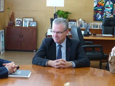 El alcalde de Salou recibe al nuevo presidente de la AEQT