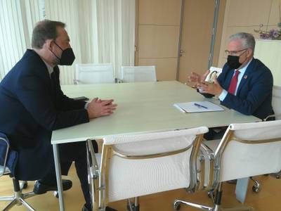El alcalde de Salou se reúne con el secretario de Estado de Turismo, Fernando Valdés, en el marco del Congreso de AMETIC, el ‘Digital Tourist 2021’, celebrado en Benidorm