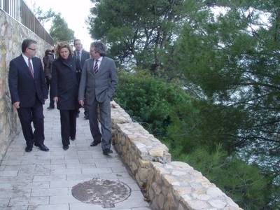 El alcalde de Salou y la Subdelegada del Gobierno visitan las obras del camino de Ronda