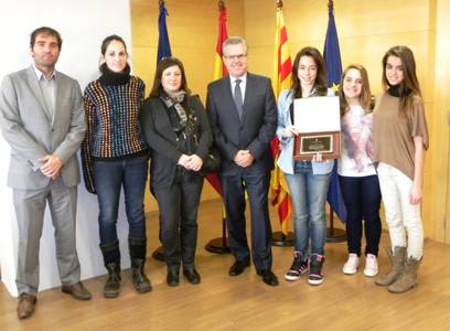 El alcalde felicita al conjunto junior del Salou Club Esportiu