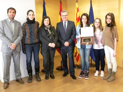 El alcalde felicita al conjunto junior del Salou Club Esportiu