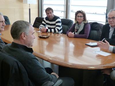 El alcalde recibe la nueva junta directiva del Club Náutico de Salou