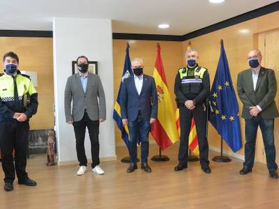 El Ayuntamiento de Salou felicita a  Joan Anton Basora por su ascenso como sargento de la Policía Local