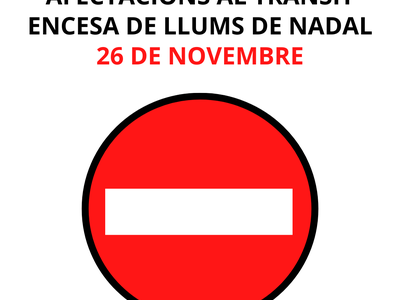 El Ayuntamiento de Salou informa sobre las afectaciones al tráfico con motivo del encendido de luces de Navidad