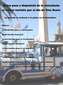 El Ayuntamiento de Salou pone a disposición de la ciudadanía el tren turístico para el día de Todos los Santos