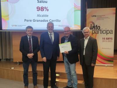 El Ayuntamiento de Salou recibe, por tercer año consecutivo, el Segell Infoparticipa a la calidad y transparencia informativa