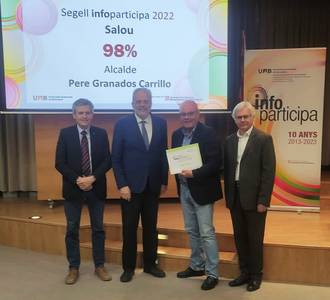 El Ayuntamiento de Salou recibe, por tercer año consecutivo, el Segell Infoparticipa a la calidad y transparencia informativa