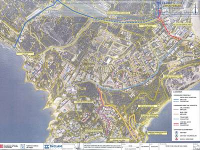 El Ayuntamiento informa sobre las obras en el Cap Salou para la instalación de un nuevo colector de alcantarillado, a cargo de la Agència Catalana de l’Aigua