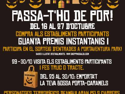El comercio y el Ayuntamiento de Salou ponen en marcha la campaña ‘Salouween: Passa-t’ho de por!’