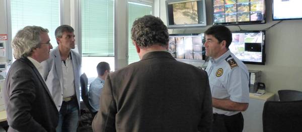 El cuerpo de Mossos se interesa por el sistema de control de vigilancia y seguridad de cámaras de Salou