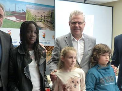 El dibujo de Binetou Koné de 4º B, de la escuela Santa María del Mar, será la mascota oficial del Pre-Paralympic Tournament de fútbol 7 para personas con lesión cerebral que se disputará en Salou
