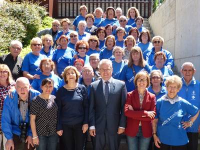 El grupo 'Anem a Caminar' celebra con una comida de hermandad la clausura de la octava temporada